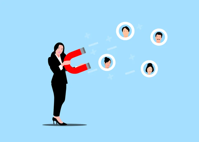 Customers Attraction Digital marketing Stickdatei – Herzen & Liebe