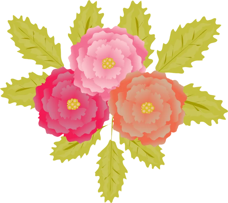 Roses Illustration Beautiful flowers Stickdatei – Blumen
