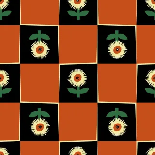 Pattern Flower Retro Stickdatei