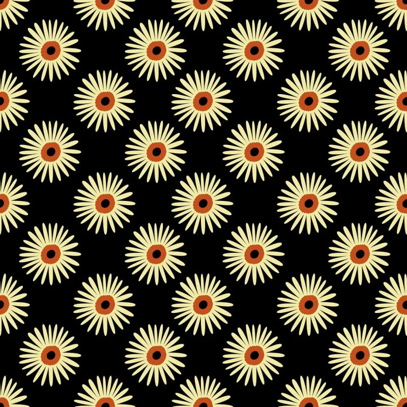 Flower Pattern Retro Stickdatei – Blumen