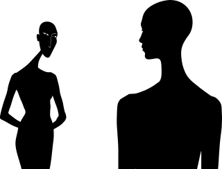 Silhouette Woman Deformed Stickdatei