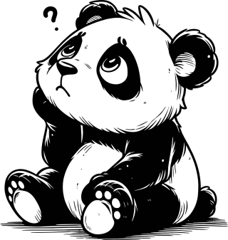 Ai generated Panda Animal Stickdatei