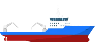Ship Boat Research vessel Stickdatei