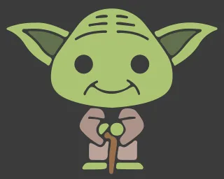 Yoda Jedi Star wars Stickdatei