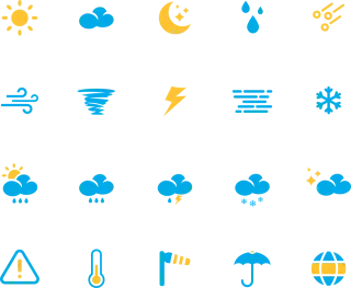 Weather Clouds Storm Stickdatei
