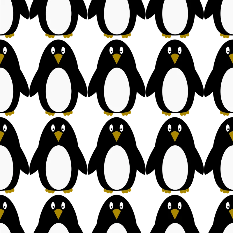 Pattern Penguin Seamless Stickdatei – Tiere