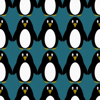 Penguin Beautiful wallpaper Pattern Stickdatei