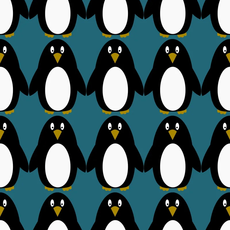 Penguin Beautiful wallpaper Pattern Stickdatei – Tiere