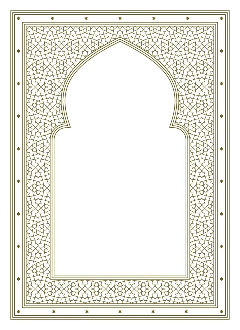 Arabic Arch Background Stickdatei – Herzen & Liebe