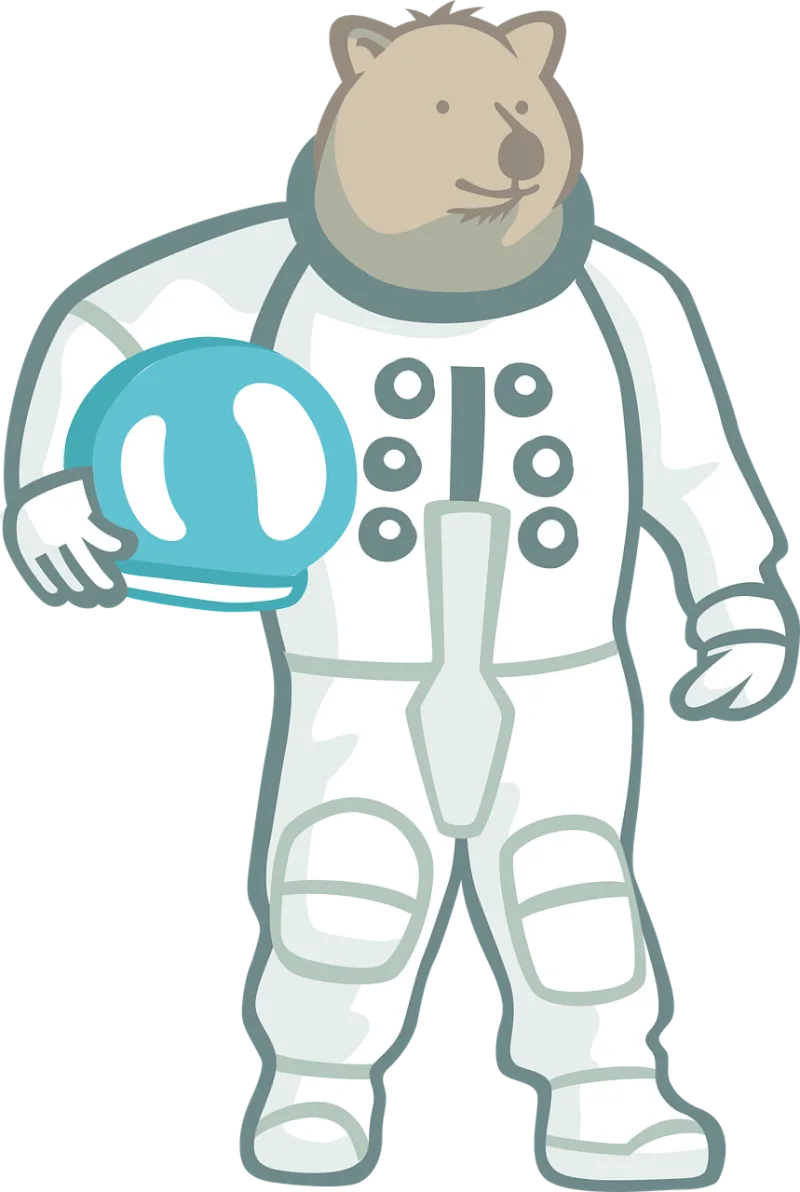 Bear Astronaut Cosmonaut Stickdatei – Tiere