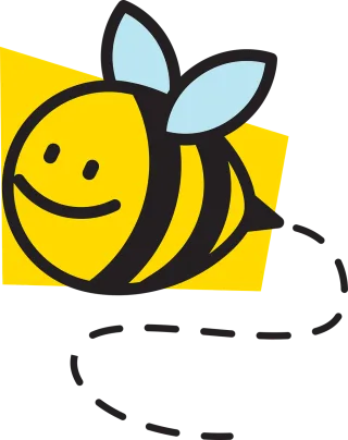 Bee Insect Cartoon Stickdatei