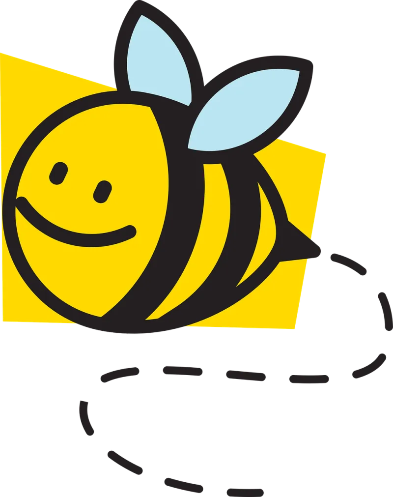 Bee Insect Cartoon Stickdatei – Tiere