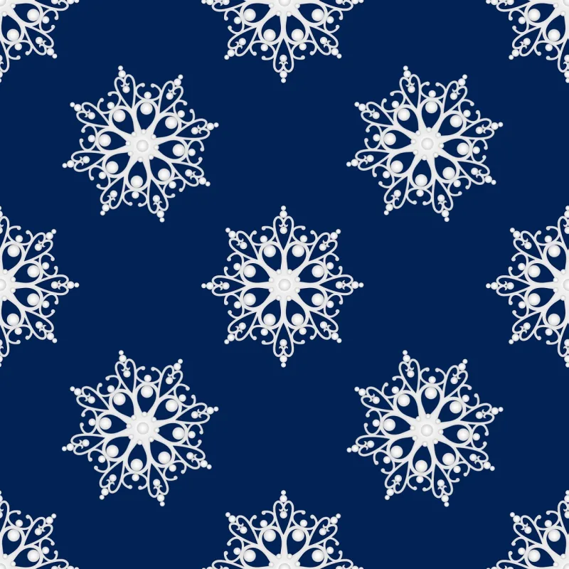 Pattern Snowflakes Seamless Stickdatei – Weihnachten