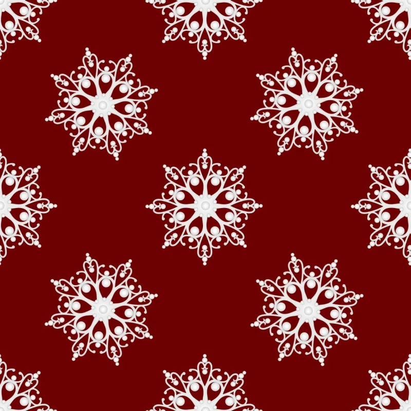 Pattern Snowflakes Seamless Stickdatei – Weihnachten