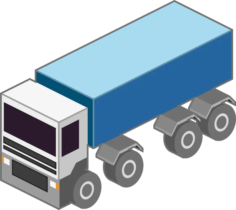 Blue lorry Lorry Blue Stickdatei – Fahrzeuge