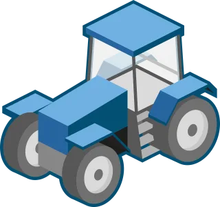 Blue Tractor Agriculture Stickdatei