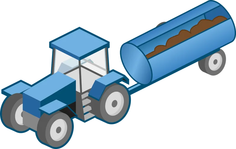 Tractor Muck Spreader Stickdatei – Fahrzeuge