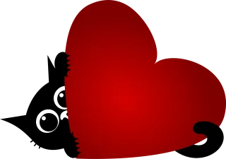 Cat Kitten Heart Stickdatei