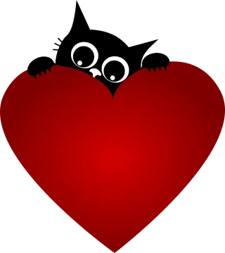 Cat Kitten Heart Stickdatei