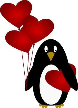 Penguin Bird Nature Stickdatei