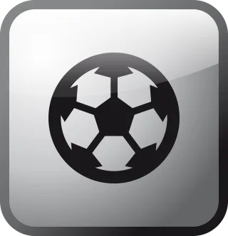 Football Icon Ball Stickdatei