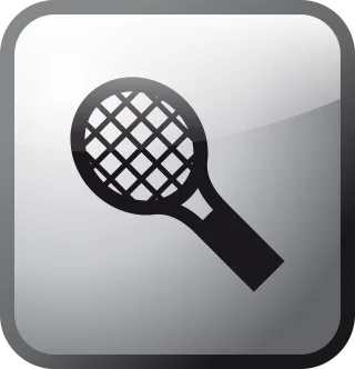 Tennis Racket Icon Stickdatei