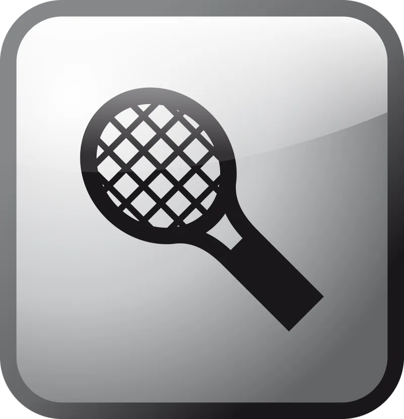Tennis Racket Icon Stickdatei – Sport