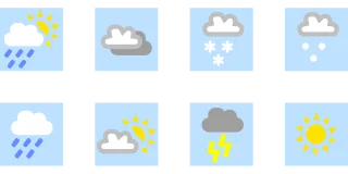 Weather Icons Rain Stickdatei
