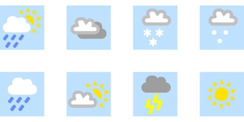 Weather Icons Rain Stickdatei – Natur