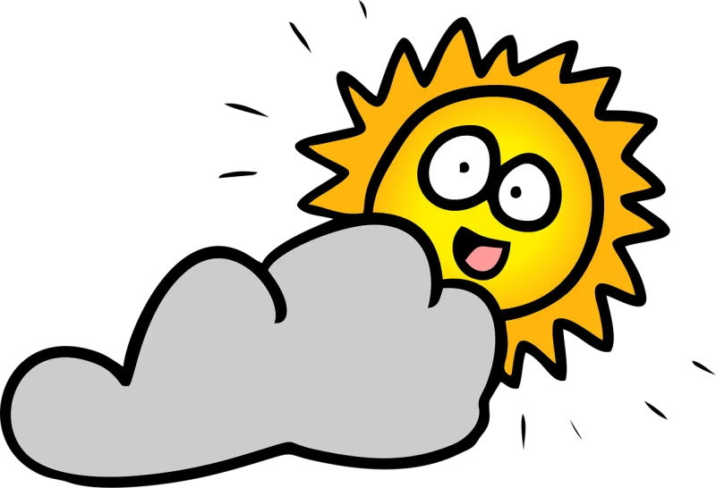 Sunrise Sun Cloud Stickdatei – Natur