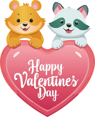 Ai generated Heart Valentine's Stickdatei