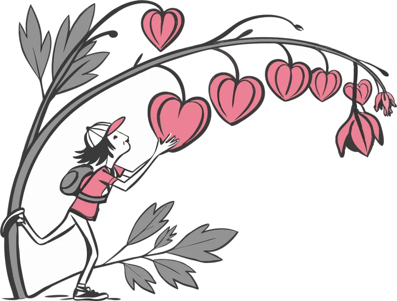 Ai generated Hearts Valentine's day Stickdatei – Herzen & Liebe