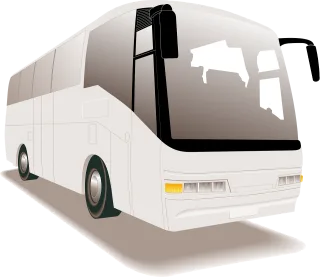 Bus White Travel Stickdatei