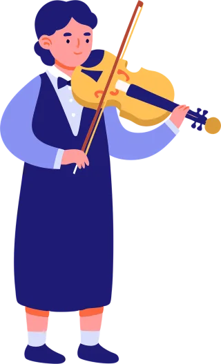 Ai generated Woman Violinist Stickdatei