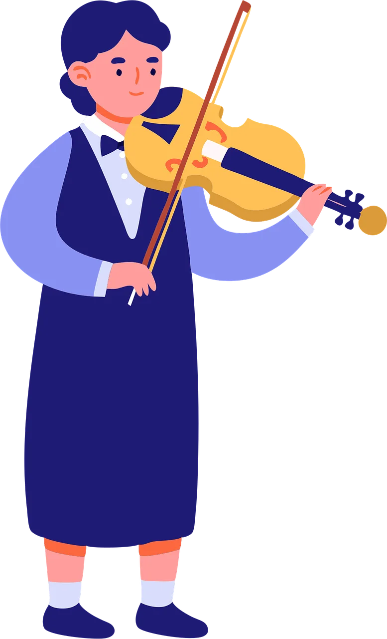 Ai generated Woman Violinist Stickdatei – Musik