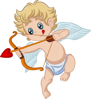 Cupid Angel Valentine's day Stickdatei