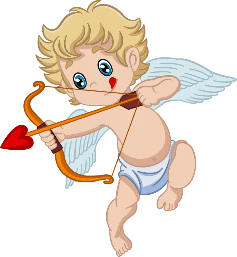 Cupid Angel Valentine's day Stickdatei – Herzen & Liebe