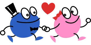 Characters Love Couple Stickdatei