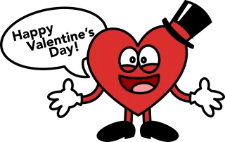 Heart Valentine's day Greeting Stickdatei
