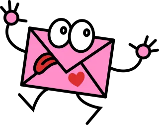 Envelope Character Heart Stickdatei – Herzen & Liebe