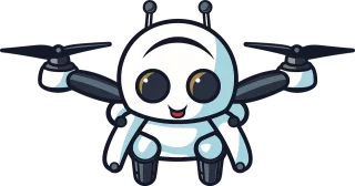 Robot Drone Nature Stickdatei