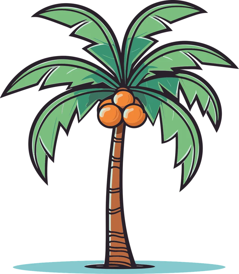 Palm Tropical Tree Stickdatei – Natur