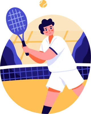 Tennis Sports Racquetball Stickdatei