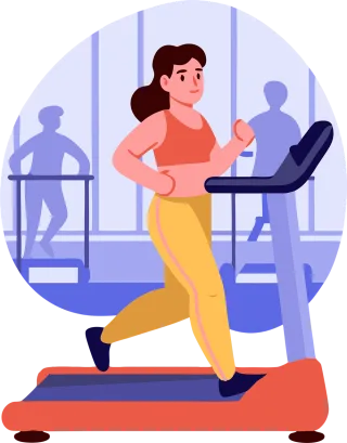 Workout Treadmill Fitness Stickdatei