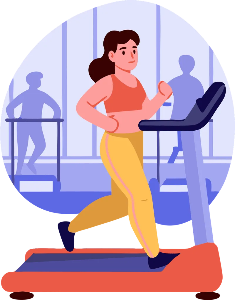 Workout Treadmill Fitness Stickdatei – Sport