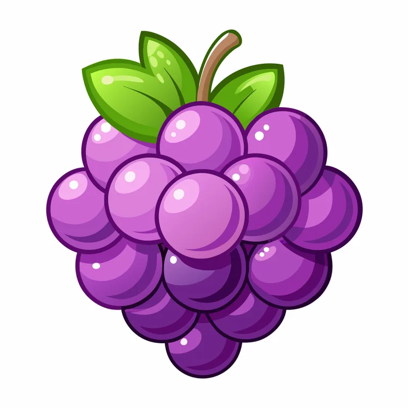 Ai generated Grapes Fruit Stickdatei – Essen & Trinken