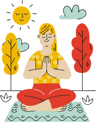 Ai generated Meditation Yoga Stickdatei