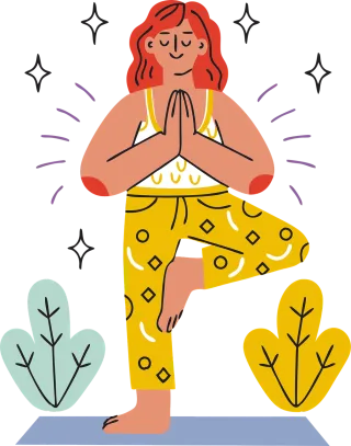 Ai generated Yoga Balance Stickdatei