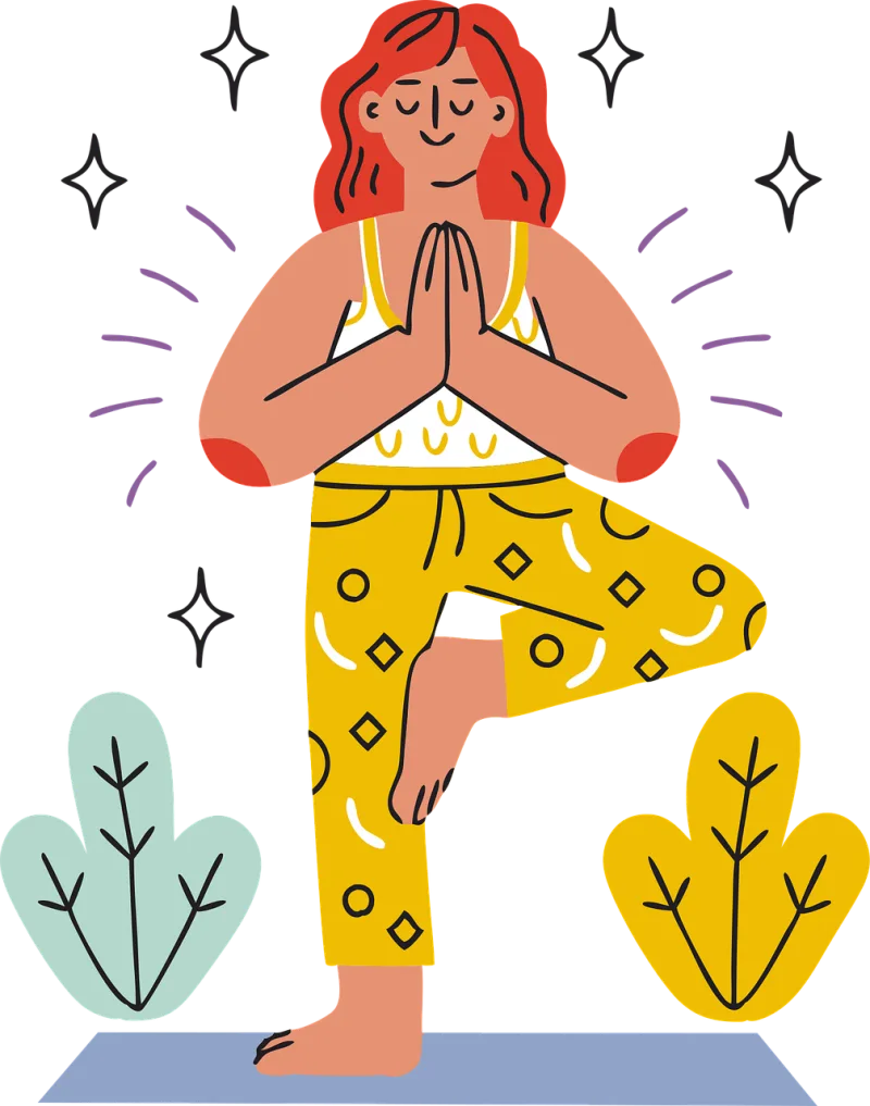 Ai generated Yoga Balance Stickdatei – Sport