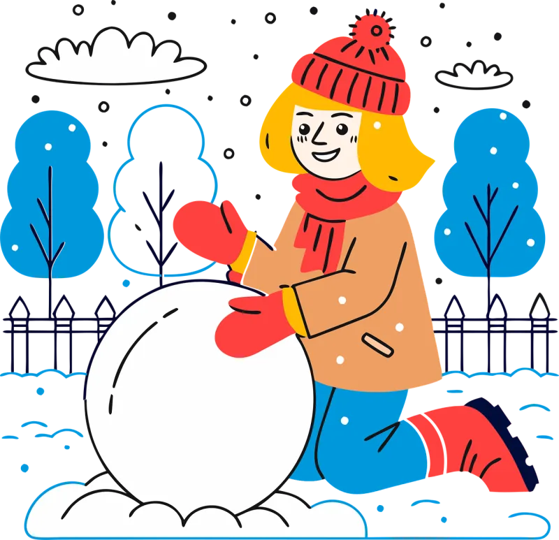 Ai generated Winter Snowman Stickdatei – Weihnachten
